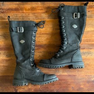 Women’s black Harley Davidson riding boots